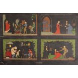 A PAIR OF CONTINENTAL NURSERY PICTURE POSTERS one depicting Sleeping Beauty, the other depicting the
