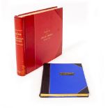 A LEATHER BOUND VOLUME OF A COLLECTION OF SHAKESPEARIAN ENGRAVINGS and a part leather bound volume