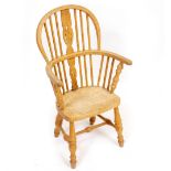 A CHILD'S WINDSOR CHAIR 73cm high x 35cm deep x 42cm wide