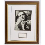 CINEMA AND ENTERTAINMENT SIGNATURES AND PHOTOGRAPHS to include: Laurence Olivier, Alex Guinness,