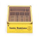 A COUNTER TOP CIGAR HUMIDOR advertising Santa Damiana