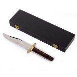 A HOLLAND & HOLLAND BOWIE KNIFE in presentation box, the knife 26cm long overall