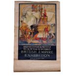 BRITISH EMPIRE EXHIBITION 1924 POSTER published by John Waddington Limited of Leeds depicting an