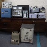 A COLLECTION OF VARIOUS LATE 20TH CENTURY TESTING EQUIPMENT to include an A.F. signal generator type