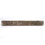 OXFORDSHIRE STREET SIGN 'Orchard Close' (Bullingdon Road), 130cm