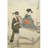 Kitagawa Utamaro Japanese, 19th Century No. 11 from the series "Women Engaged in the Sericulture