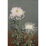 Bakufu Ohno Japanese, c1950 "Chrysanthemum" and "Squirrel on a Pine Tree", woodblock prints,