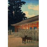 Kawase Hasui Japanese, c1920 "The Kasuga Shrine in Nara" from the series "Souvenirs of Travel II",