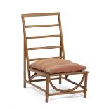 1930's Bentwood chair cushion seat, ladder back 87cm high