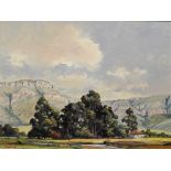 Ted Hoefsloot (1930-2013) 'Scene near Cydenbury' oil on board signed to lower left framed, 75cm x