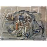 After Francis Hodgkins 'Pumkins' collotype print, 1952 printed by Ganymed Press unframed, 84cm x