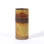 Robin Welch (b. 1936) Stoneware vase rust and olive glaze potter's mark to bottom 18cm high