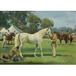 Frank Wootton (British 1911-1998) Gymkhana, 1976 oil on canvas, signed lower right framed 70cm x