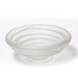 Marianne Buss (20th Century) Glass fruit bowl Layered construction, opaque inscribed signature to