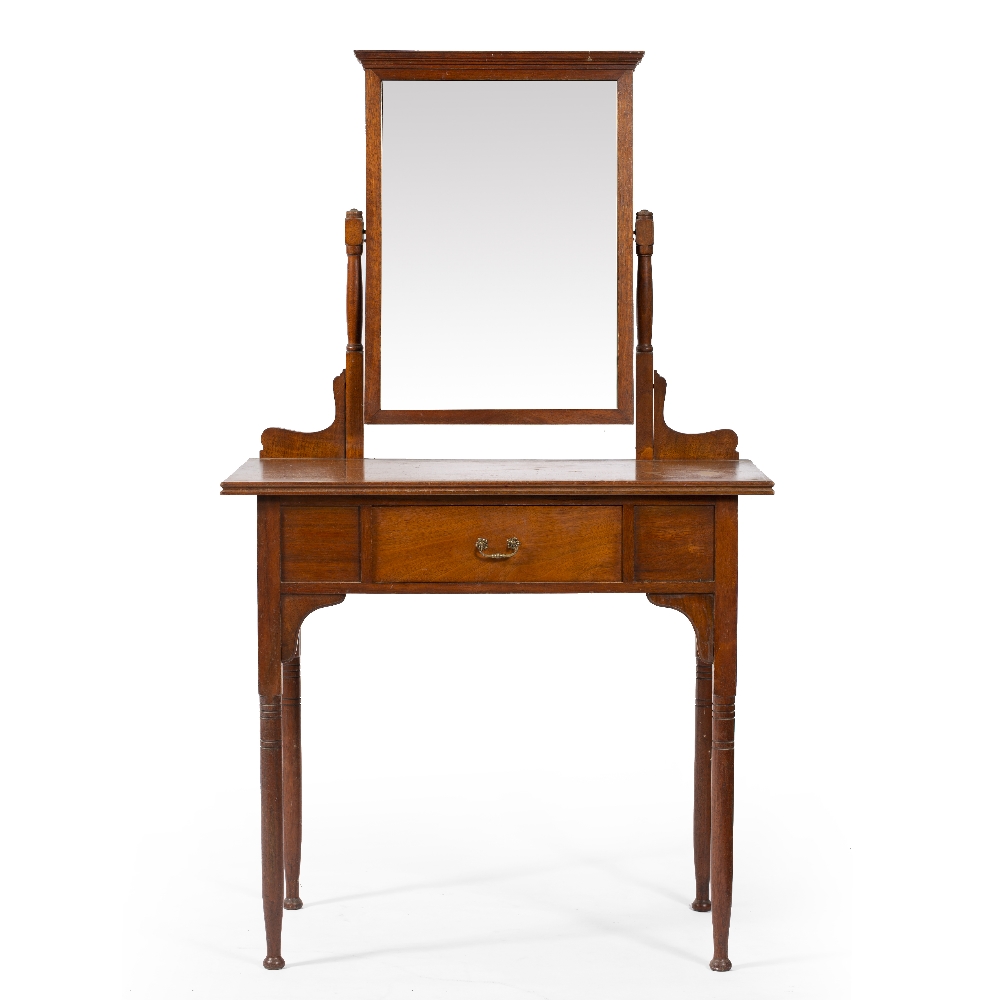 Liberty & Co Dressing table swing mirror over a single drawer and turned legs 84cm x 50cm, table
