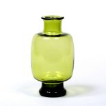 Per Lutken for Holmegaard (Danish 1916-1998) 'May Green' glass vase inscribed factory marks to