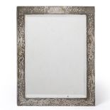 Tiffany & Co Sterling Silver Table Mirror, early 20th Century Embossed with floral and ribbon