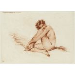 Suzanne Meunier (20th Century) Study of a female nude, 1937 lithograph pencil signature to margin