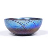 Siddy Langley (b. 1955) Glass bowl, 1988 lustre finish signature and date inscribed to base 21cm