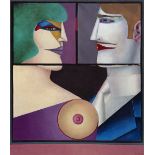 20th Century Three reproduction prints after Richard Lindner and Henry Toulouse Lautrec each