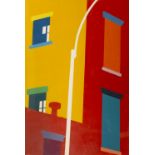 Anne Marie Le Quesne (20th Century) Street light screen print, artist's proof title edition and