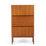 Robert Heritage for Gordon Russell Teak cabinet, circa 1960 three cupboards, one with fixed shelves,