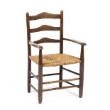 Cotswold School Ash child's chair, circa 1905 designed by Ernest Gimson, made by Edward Gardiner,