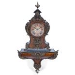 Louis XV style bracket clock Roman dial, Lenzkirch movement with gong strike, 34cm high with a