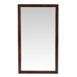 Mahogany framed mirror William IV, 71cm x 122cm