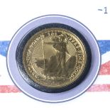 Harrington & Byrne, 2019 one ounce gold Britannia coin with related ephemera and presentation