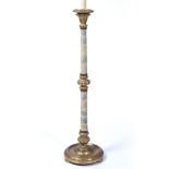 Italianate giltwood standard lamp base 116cm high