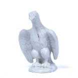 Doccia white glazed miniature model of an eagle circa 1750-60, 6cm high