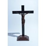 Boxwood Corpus of Christ, 19th/20th century, 57cm high