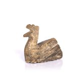 Persian carved stone scraper possibly 17th/18th Century simply carved in the form of a duck 8cm