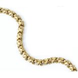AN 18CT GOLD 'SIGNATURE X' BRACELET BY TIFFANY & CO, designed as a line of repeating X-shaped links,
