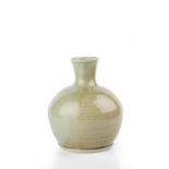 Trevor Corser (1938-2015) at Leach Pottery Vase celadon glaze impressed potter's and pottery seals