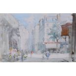 William Lee Hankey (1869-1952) Rue Mouffetard, Paris signed in pencil (lower right) watercolour 21cm