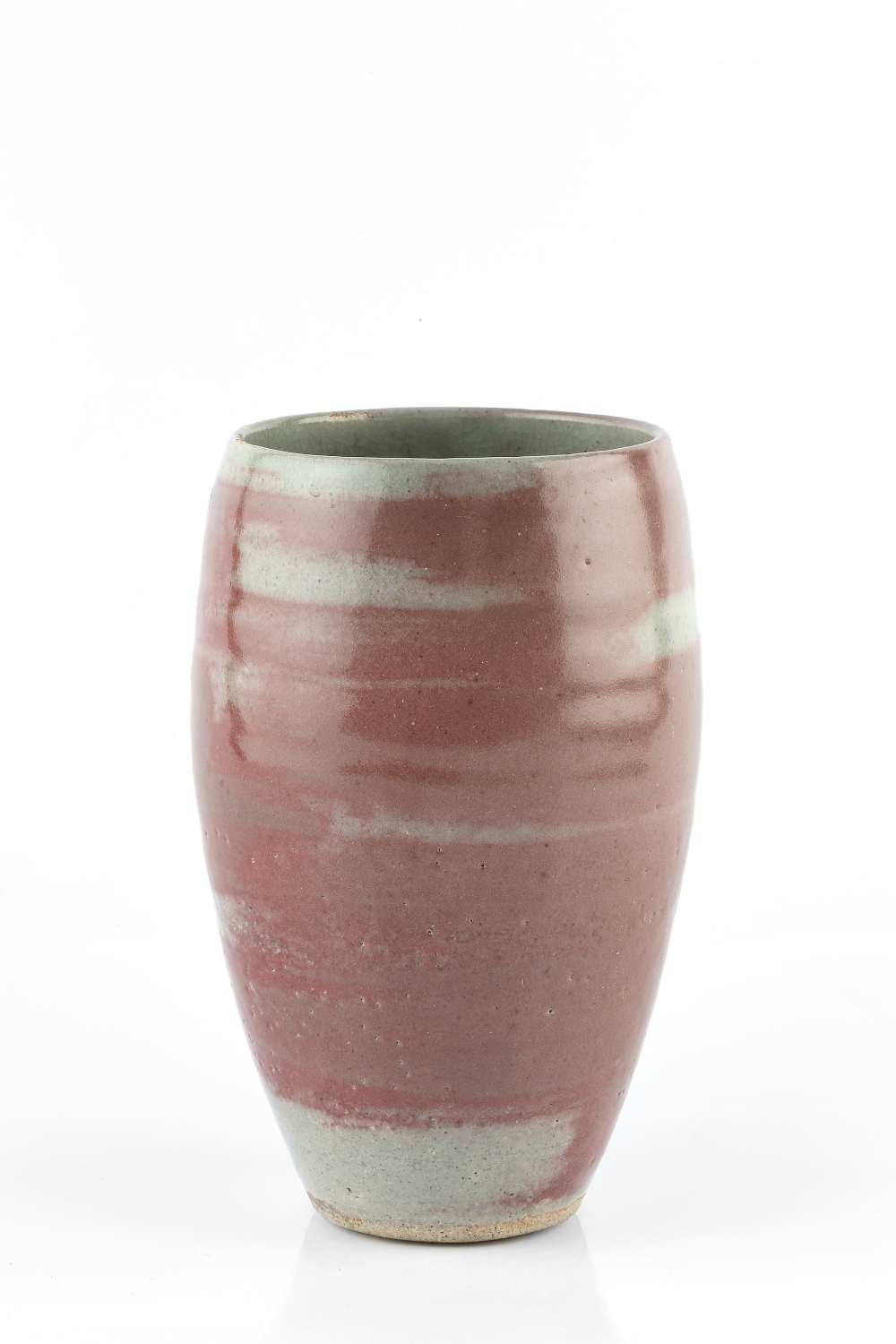 Style of Bernard Leach (1887-1979) Vase stoneware, brushwork decoration 22cm high, together with a - Image 2 of 2