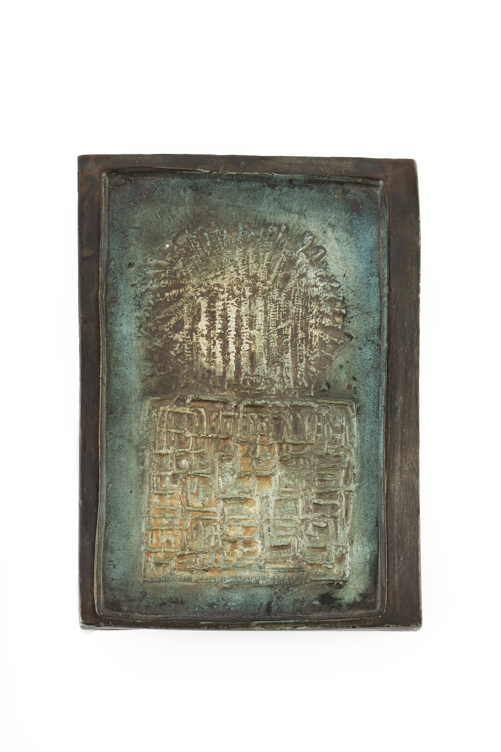 Troika Wall plaque marked 'Troika St. Ives' 18.4cm x 12.5cm.