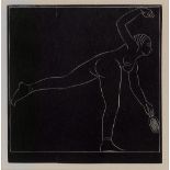 Eric Gill (1882-1940) The Tennis Player wood engraving 11.5cm x 10cm. Provenance: The Goldmark