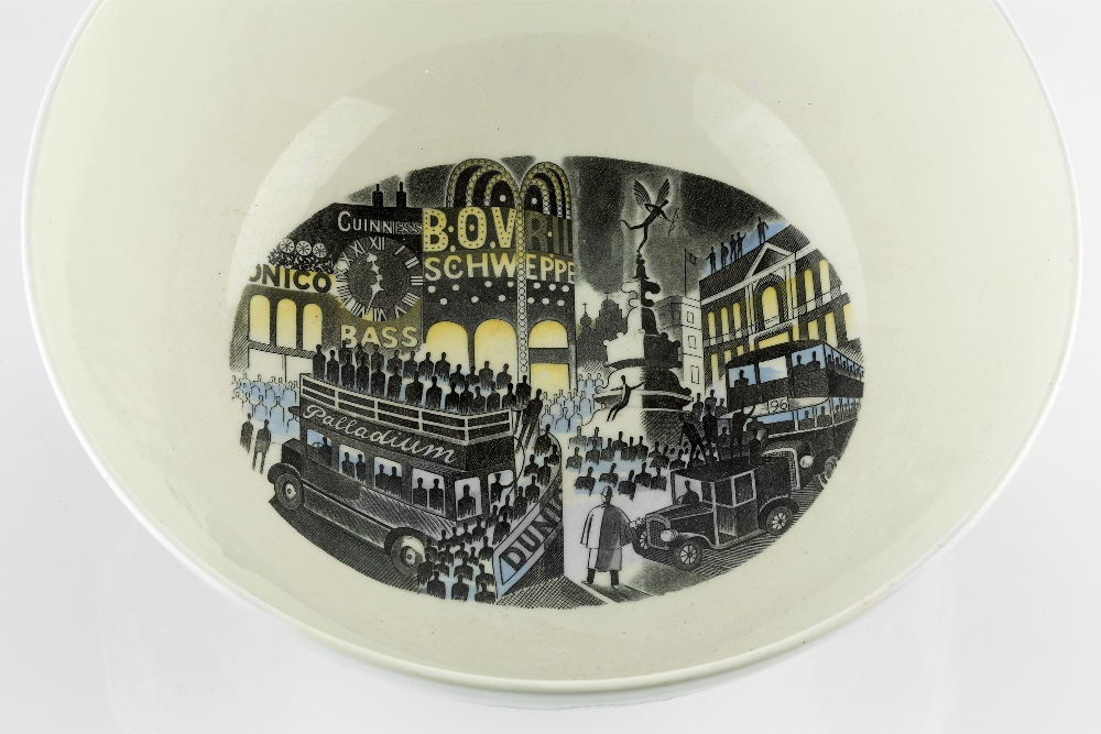 Eric Ravilious (1903-1942) for Wedgwood 'Boat Race' bowl, 1938 the outside decorated with boat races - Image 6 of 6