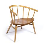 Chris Eckersley (Contemporary) 'Devon' chair ash and elm 73cm high, 72cm wide, 43cm deep.