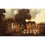 17TH CENTURY SCHOOL The discovery of the cup in Benjamin's sack on the return to Canaan, oil on