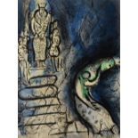 MARK CHAGALL (1887-1985) Ahasuerus Sends Vasthi Away, lithograph in colours, addition Verve Paris,