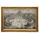 GIOVANNI BATTISTA PIRANESI 'Veduta dell' insigne Basilica Vaticana Coll'ampio Portico e Piazza
