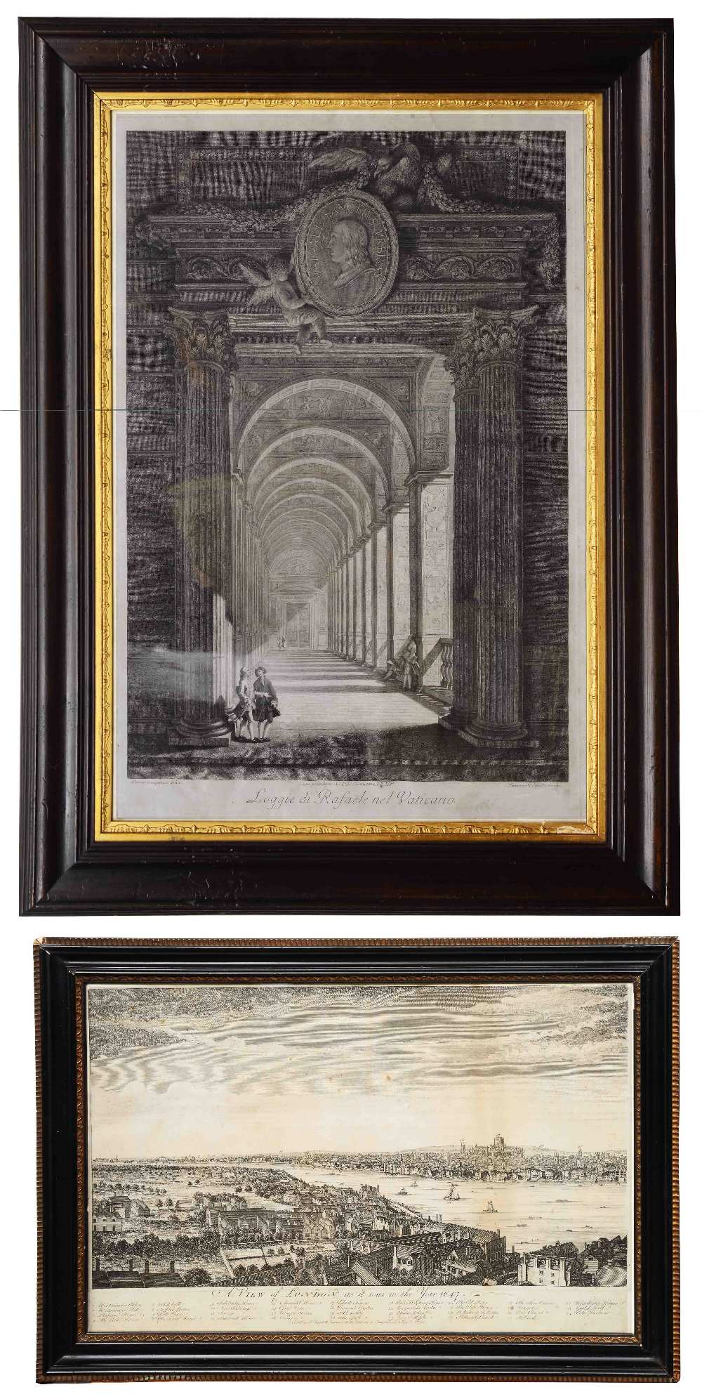 JOANNES VOLPATO AFTER PETRUS CAMPORESI 'Loggie di Rafaele nel Vaticano', etching, 62 x 41cm; and