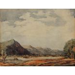 MARTIN HARDIE (1875-1952) Landscape, probably Italy c.1918, signed, watercolour, 21.5 x 28cm Prov.