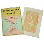 CURWEN PRESS (PUBS) An exhibition poster - '60 Paintings for '51 An Exhibition of Contemporary