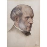 DANTE GABRIEL ROSSETTI (1828-1882) Portrait of Dr Thomas Gordon Hake, signed with monogram and dated