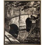 GWEN RAVERAT (1885-1957) St John's Old Bridge, Cambridge, 61 x 51cm